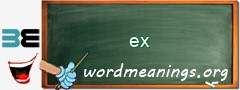 WordMeaning blackboard for ex